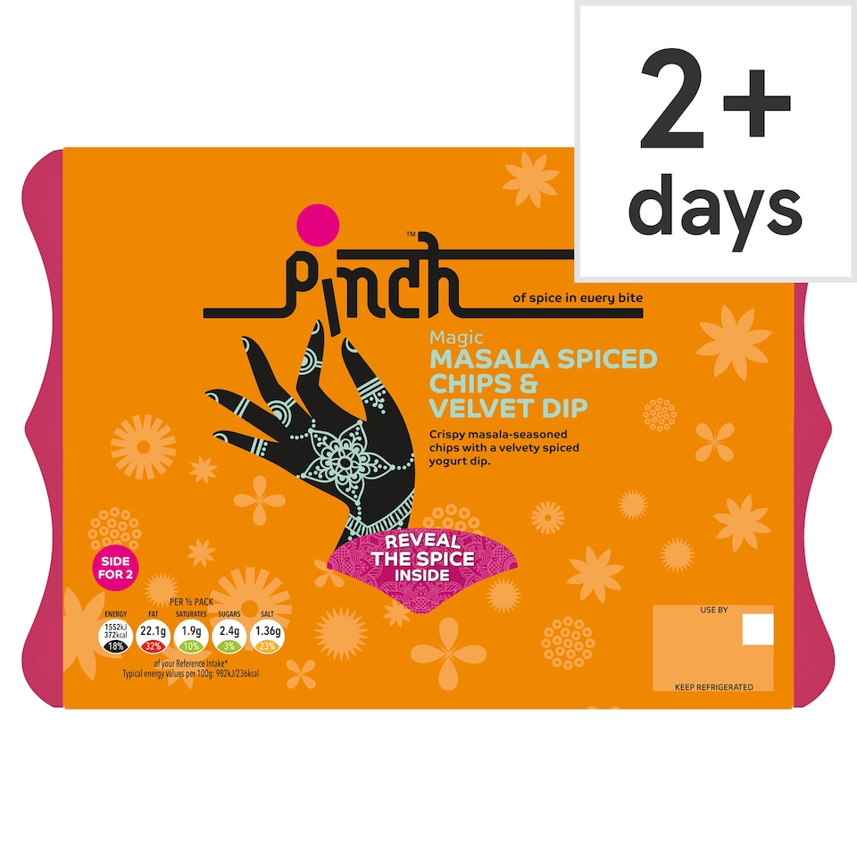 Pinch Magic Masala Spiced Chips & Velvet Dip 350g