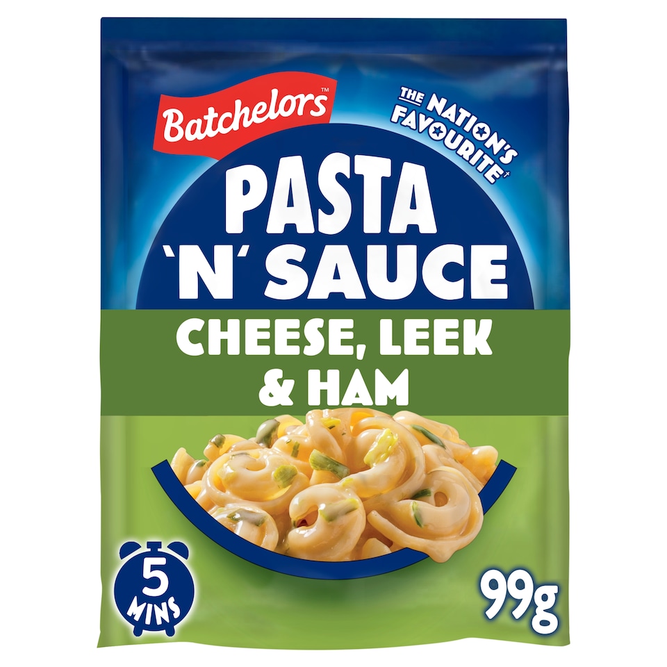 Batchelors Pasta & Sauce Cheese Leek Ham Quick Cook 99G