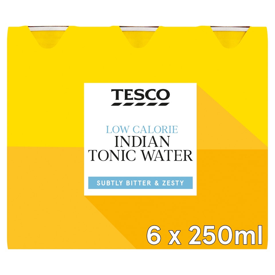 Tesco Low Calorie Indian Tonic Water 6 x 250ml