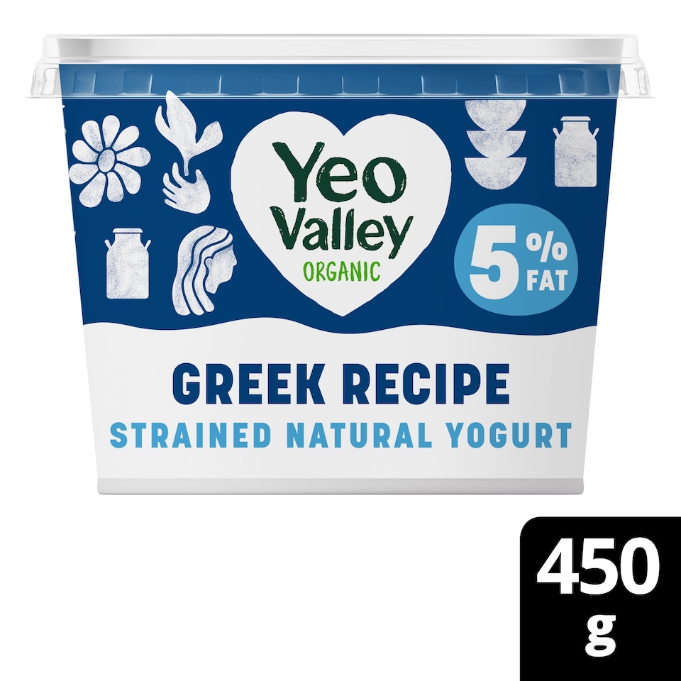 image 1 of Yeo Valley Organic 5% Greek Recipe Yogurt 450g