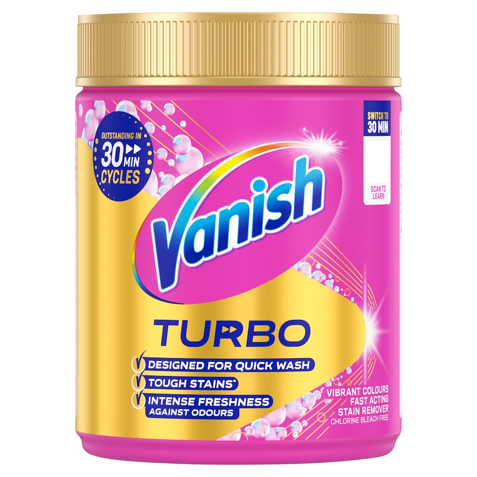 image 1 of Vanish Turbo Fast Acting Stain Remover for Colours 470g
