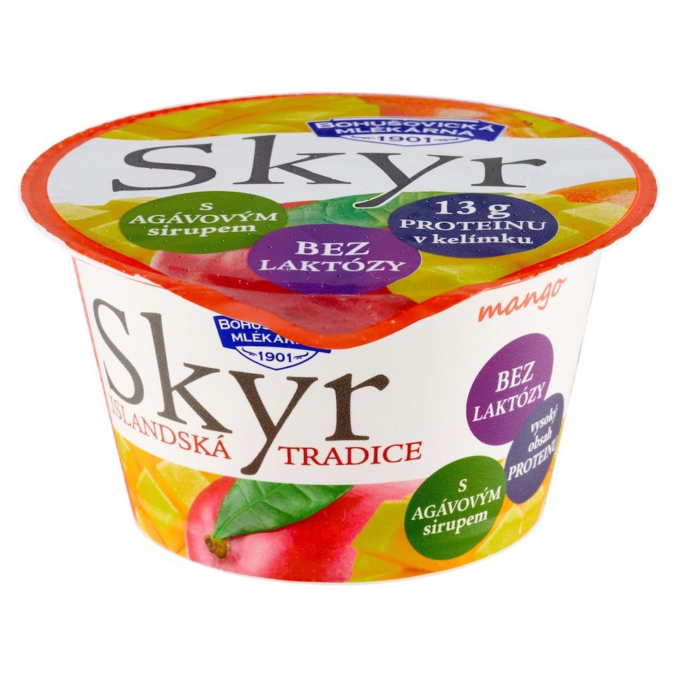 Obrázek 1 pro produkt Bohušovická mlékárna Skyr mango bez laktózy 130g
