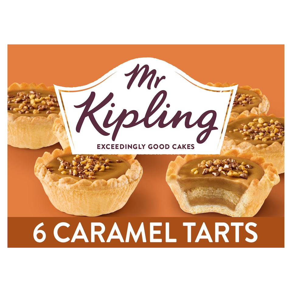 image 1 of Mr Kipling Caramel Tarts 6 Pack