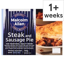 Malcolm Allan Sausage & Steak Pie 700g