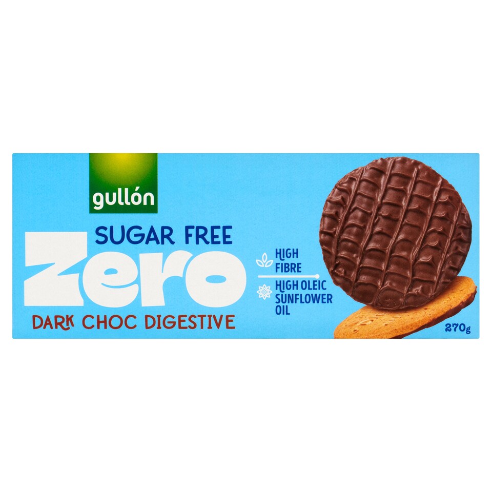 Gullón Sugar Free Dark Chocolate Covered Wholemeal Biscuit 270g