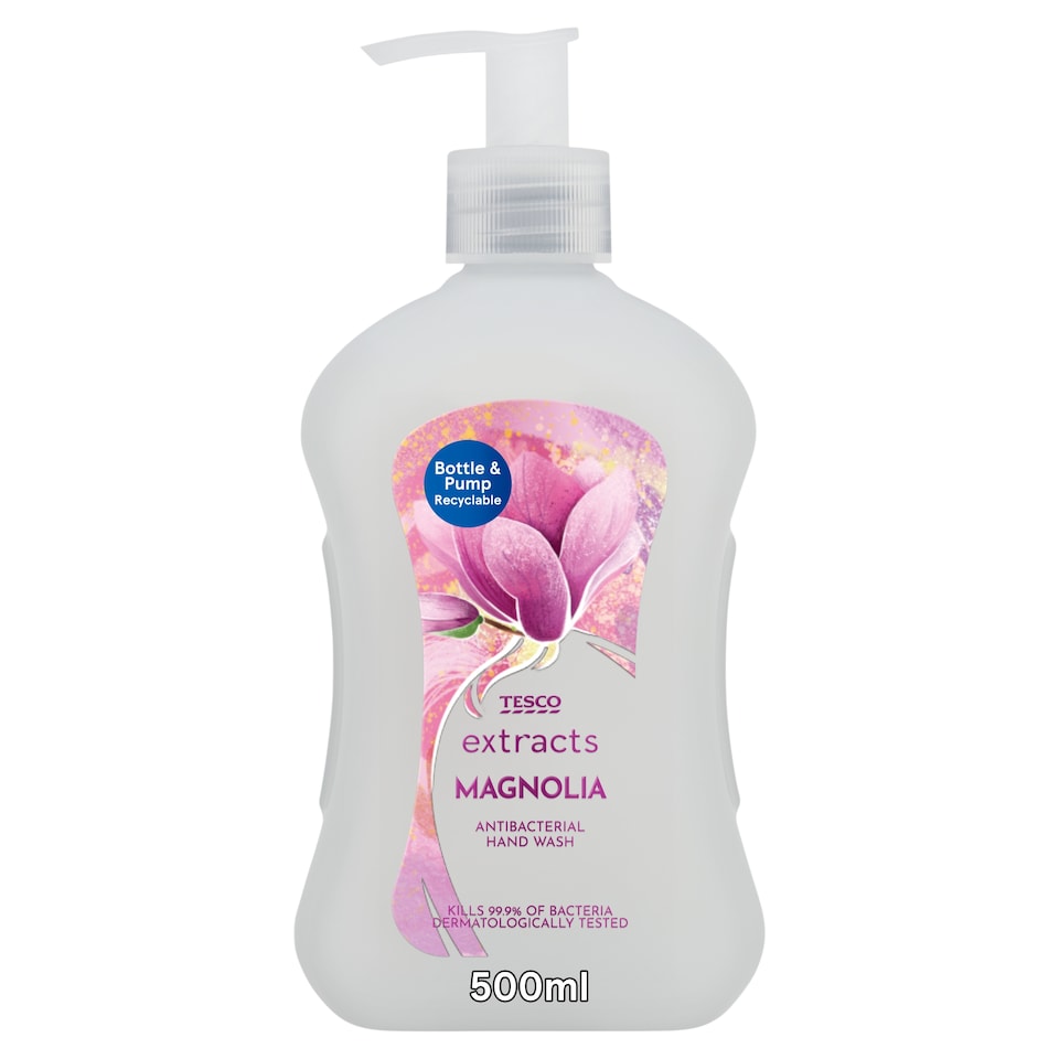Tesco Extracts Magnolia Antibacterial Handwash 500ml