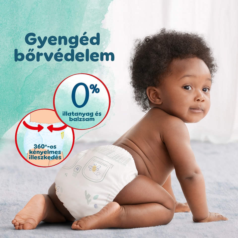 Pampers Harmonie Bugyipelenka, 4 Méret, 22 db Pelenka, 9kg-15kg  1. kép