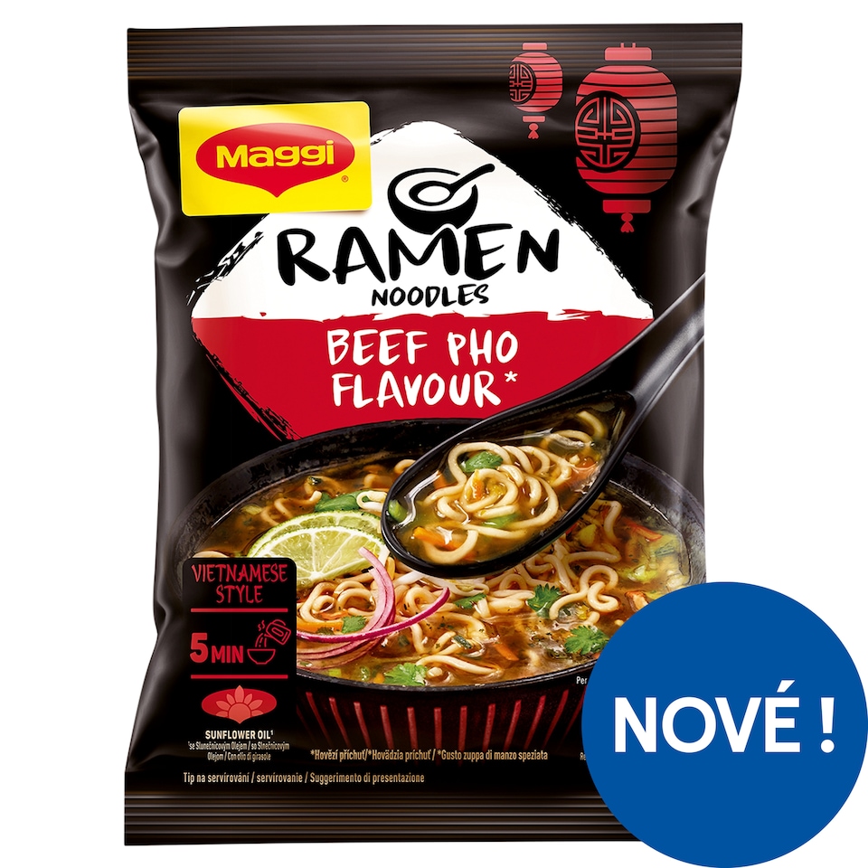 MAGGI Ramen nudle ve stylu Pho s hovězí příchutí 90g