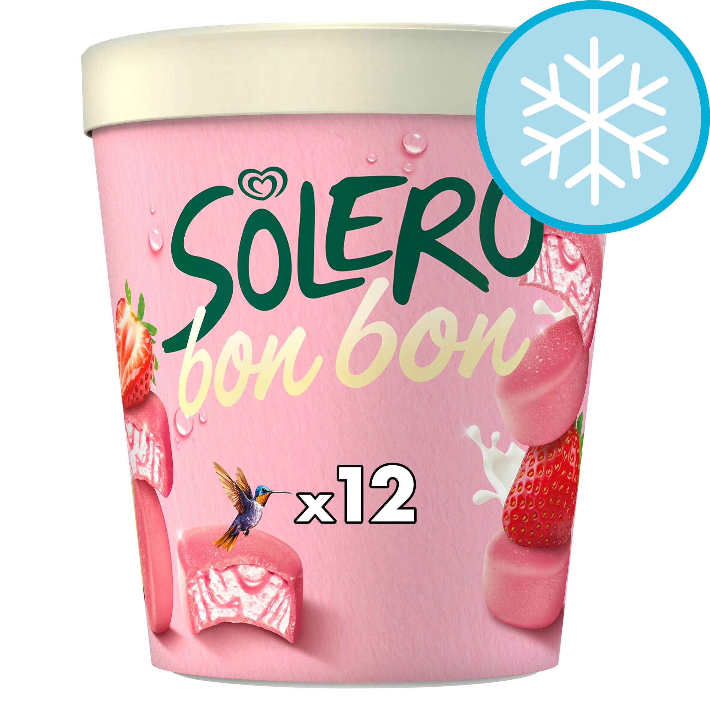 Solero Bonbon Strawberry Twist Ice Cream Frozen Snack 192ml