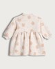 image 2 of F&F Baby Cotton Rich Teddy Bear Print Sweater Dress in Pink