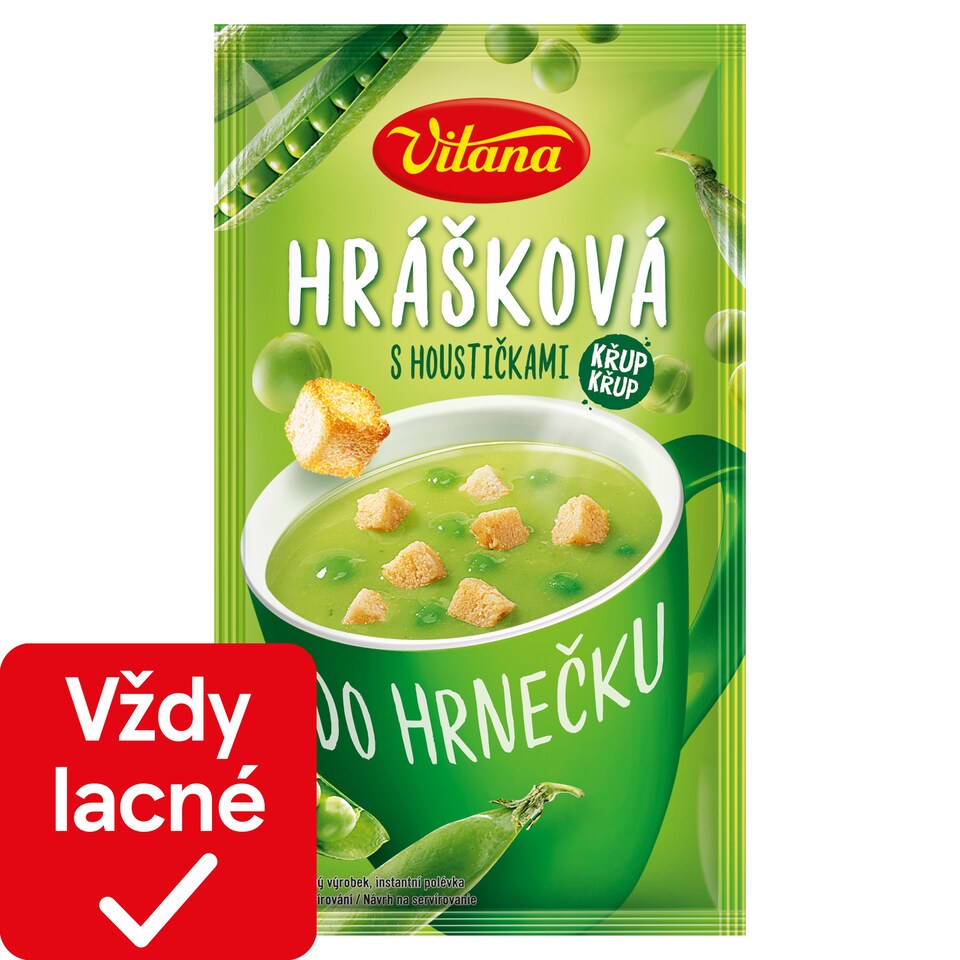 Vitana Do hrnečku Instant Soup Split Pea with Bread Roll 27 g