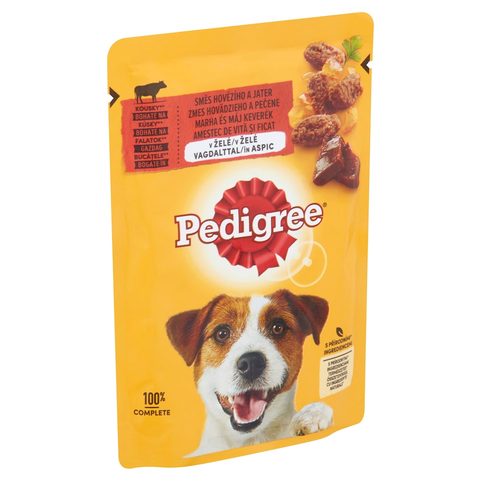 image 1 of Pedigree Complete Wet Beef and Liver Mix Food for Adult Dogs with Mince 100 g