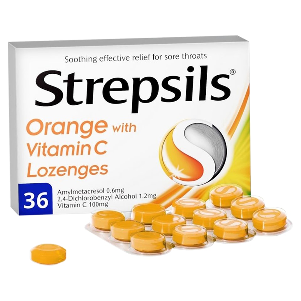 image 1 of Strepsils Orange And Vitamin C Lozenges 36Pk