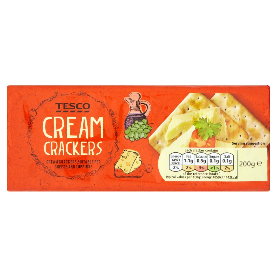 Tesco Cream Crackers 200G