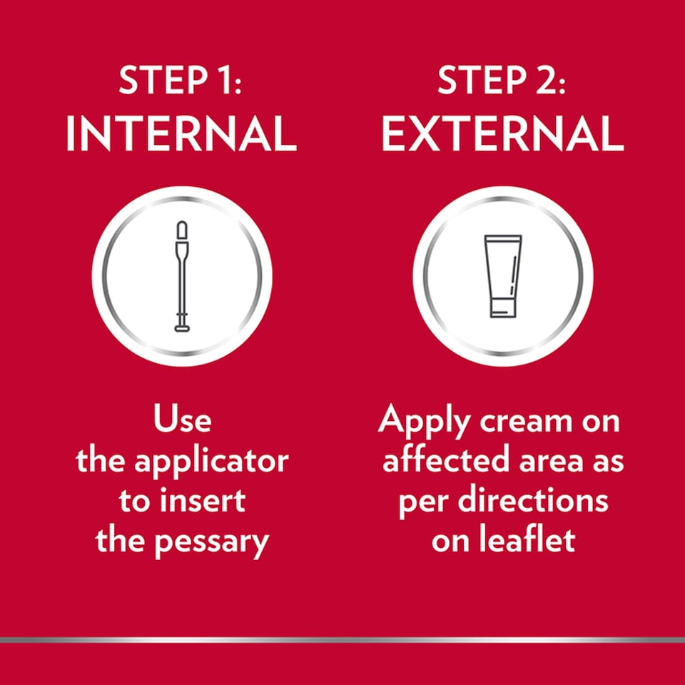image 1 of Canesten Thrush Combi Pessary & Cream Treatment (P)