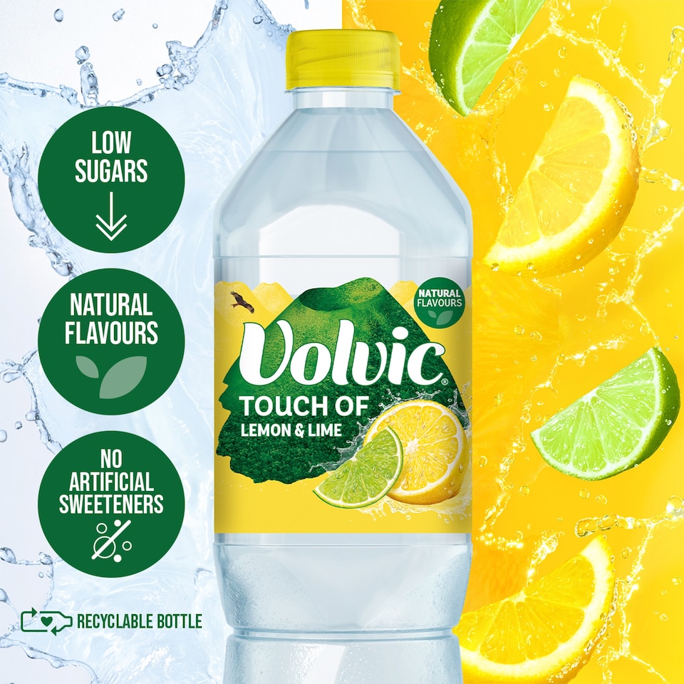 image 1 of Volvic Touch of Fruit Lemon & Lime Still Flavoured Water 1.5L