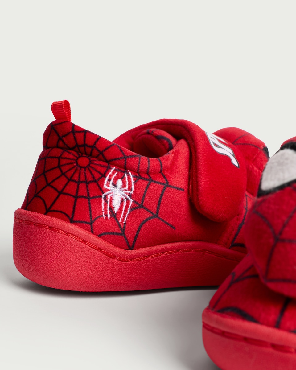 image 1 of Marvel Spider-Man Cupsole Slippers in Red