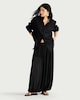image 1 of F&F Mesh Balloon Leg Trousers in Black