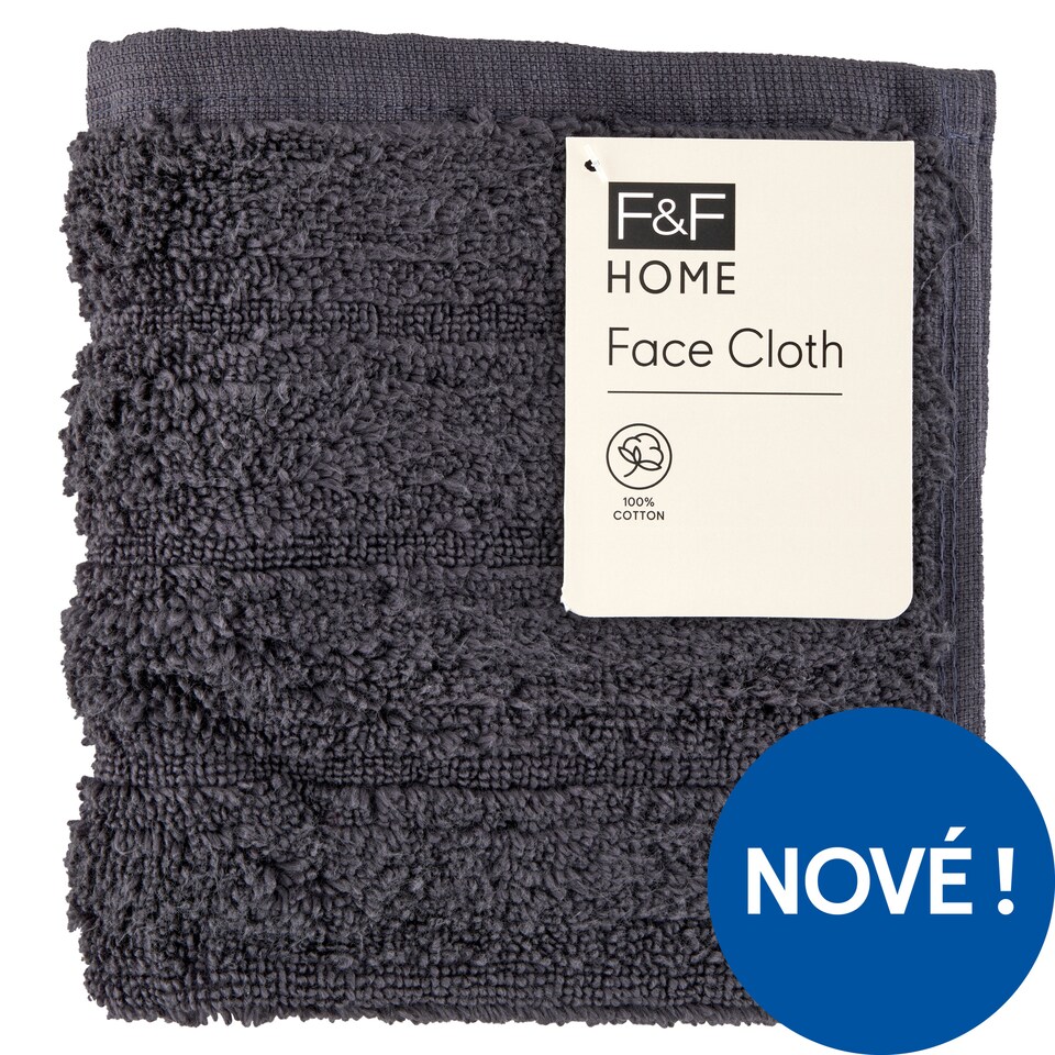 F&F Home Blue Charcoal ručník 30 x 30 cm