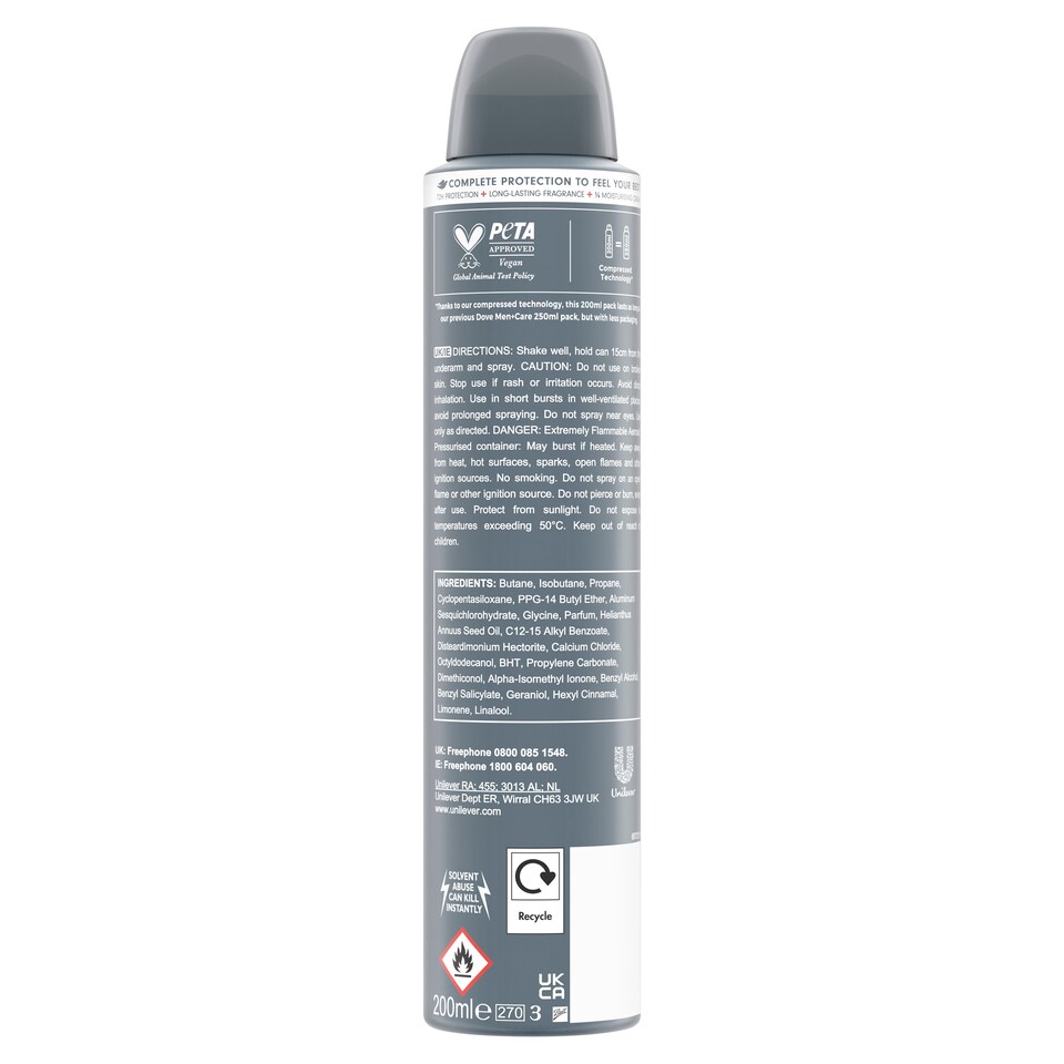 image 1 of Dove Men+Care Sport Fresh 72h Antiperspirant Deodorant 200ml