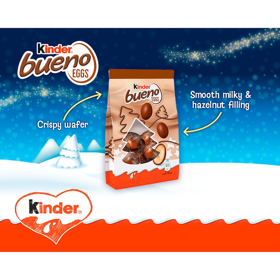image 1 of Kinder Bueno Chocolate Eggs 80G