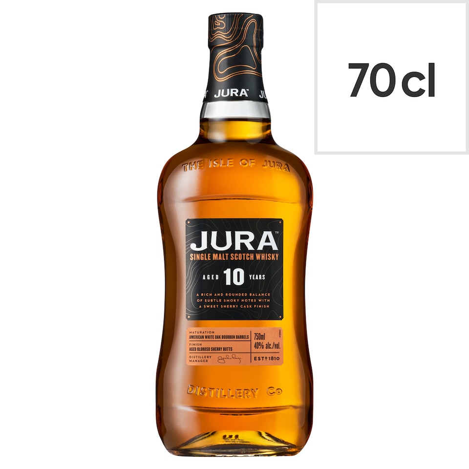 Jura Aged 10 Years Single Malt Scotch Whisky 70cl