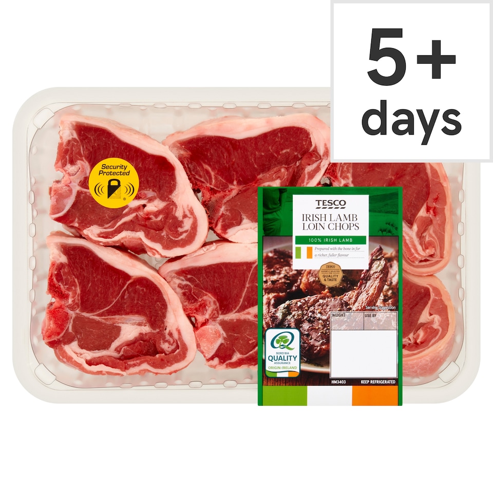 Tesco Irish Lamb Loin Chops 582g