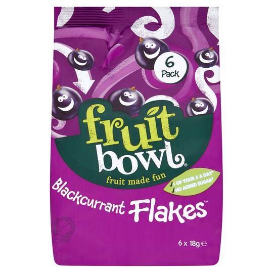 FRUIT BOWL B/CRNT FRUIT FLAKE 6 X 18G Tesco Groceries