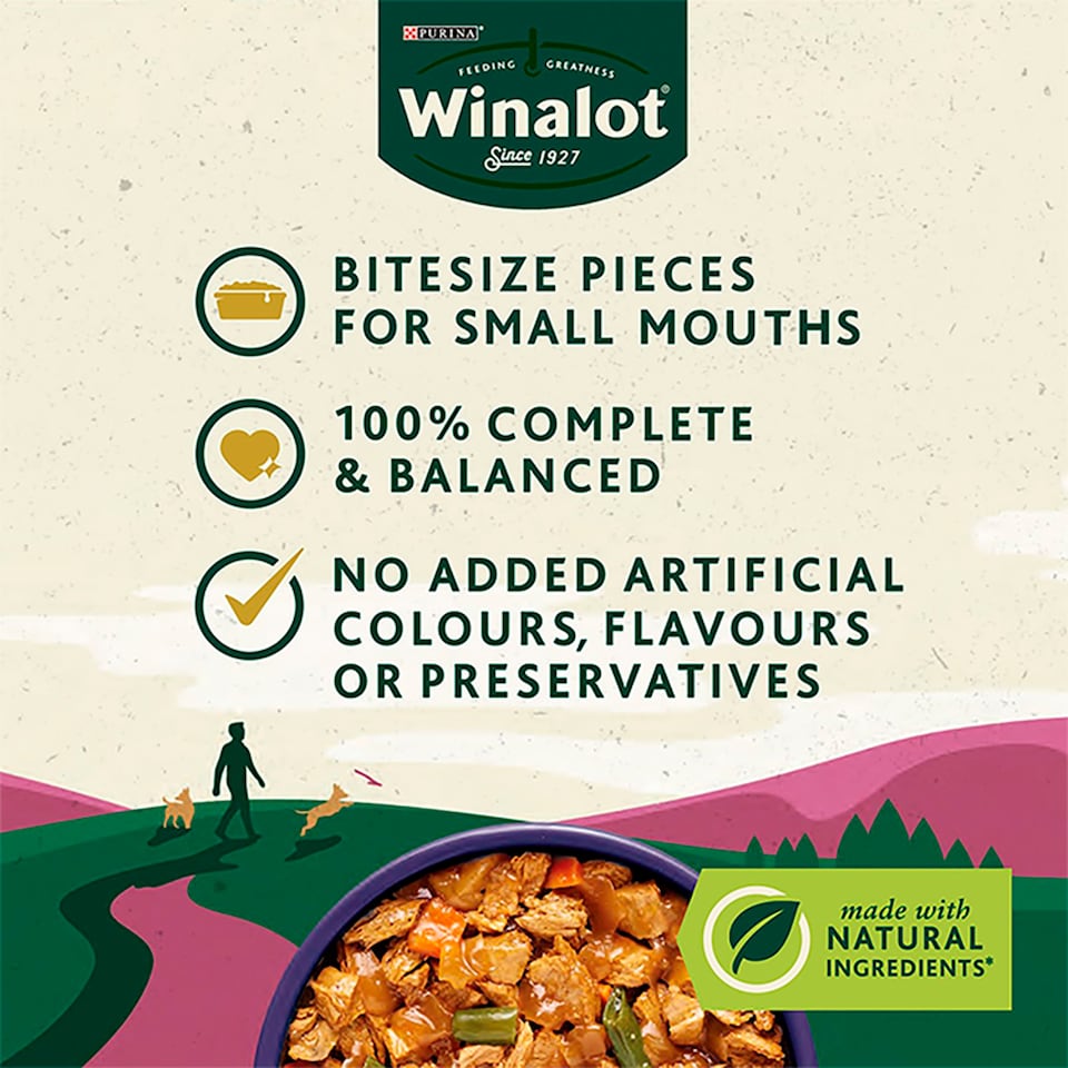 image 1 of Winalot Small Dog Classic Meals Dog Food Pouches In Jelly 12X100g