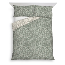 F&F Home Green Ditsy Leaf Duvet Set King