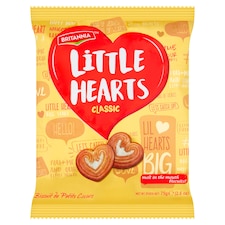 Britannia Little Hearts Classic Biscuits 75g