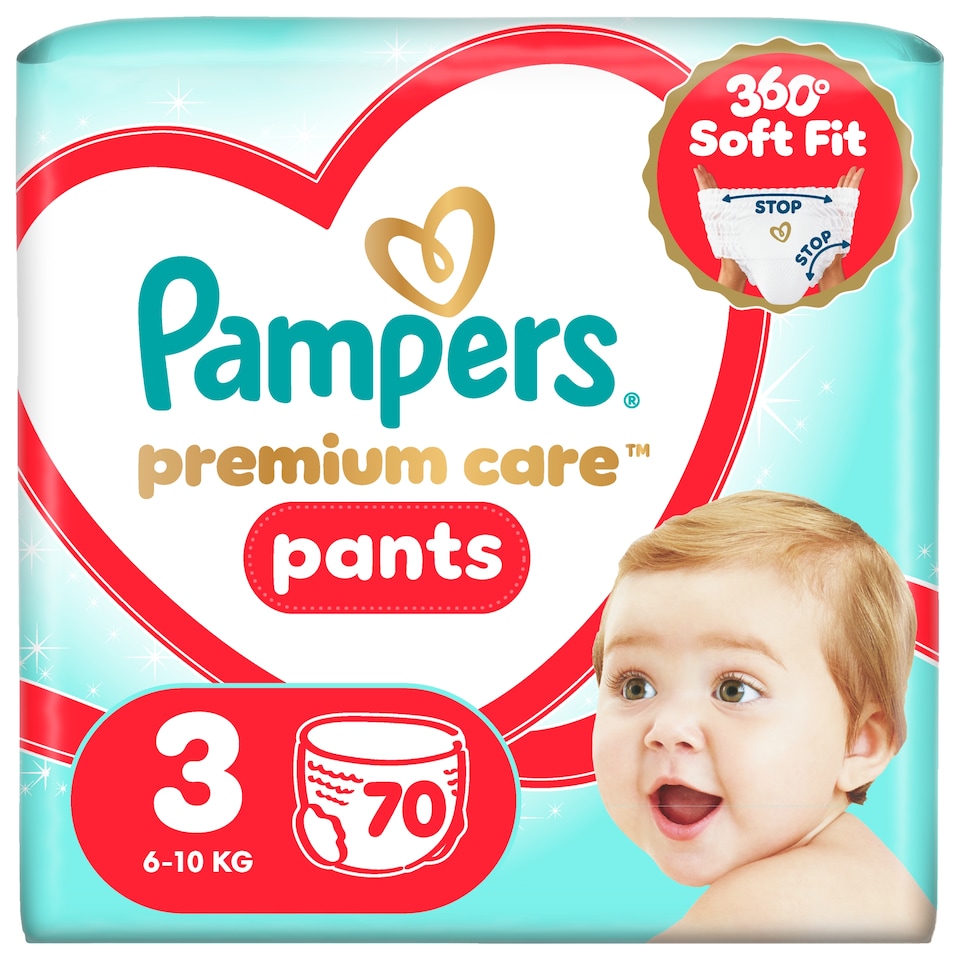 image 1 of Pampers Premium Care Pants Size 3, 70 Diapers, 6kg-11kg