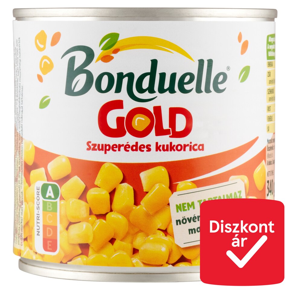 Bonduelle Gold szuperédes morzsolt csemegekukorica 340 g  1. kép