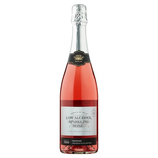 Tesco Low Alcohol Sparkling Rose Wine 75Cl Tesco Groceries
