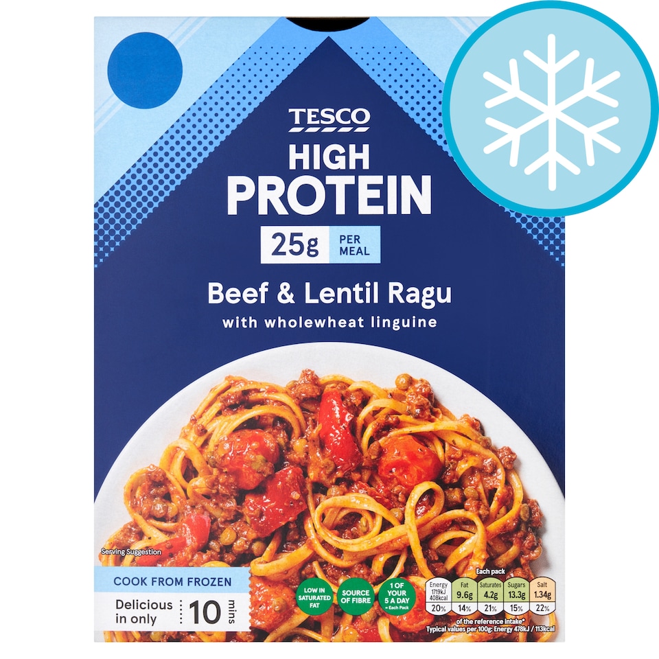 Tesco High Protein Beef & Lentil Ragu 400g