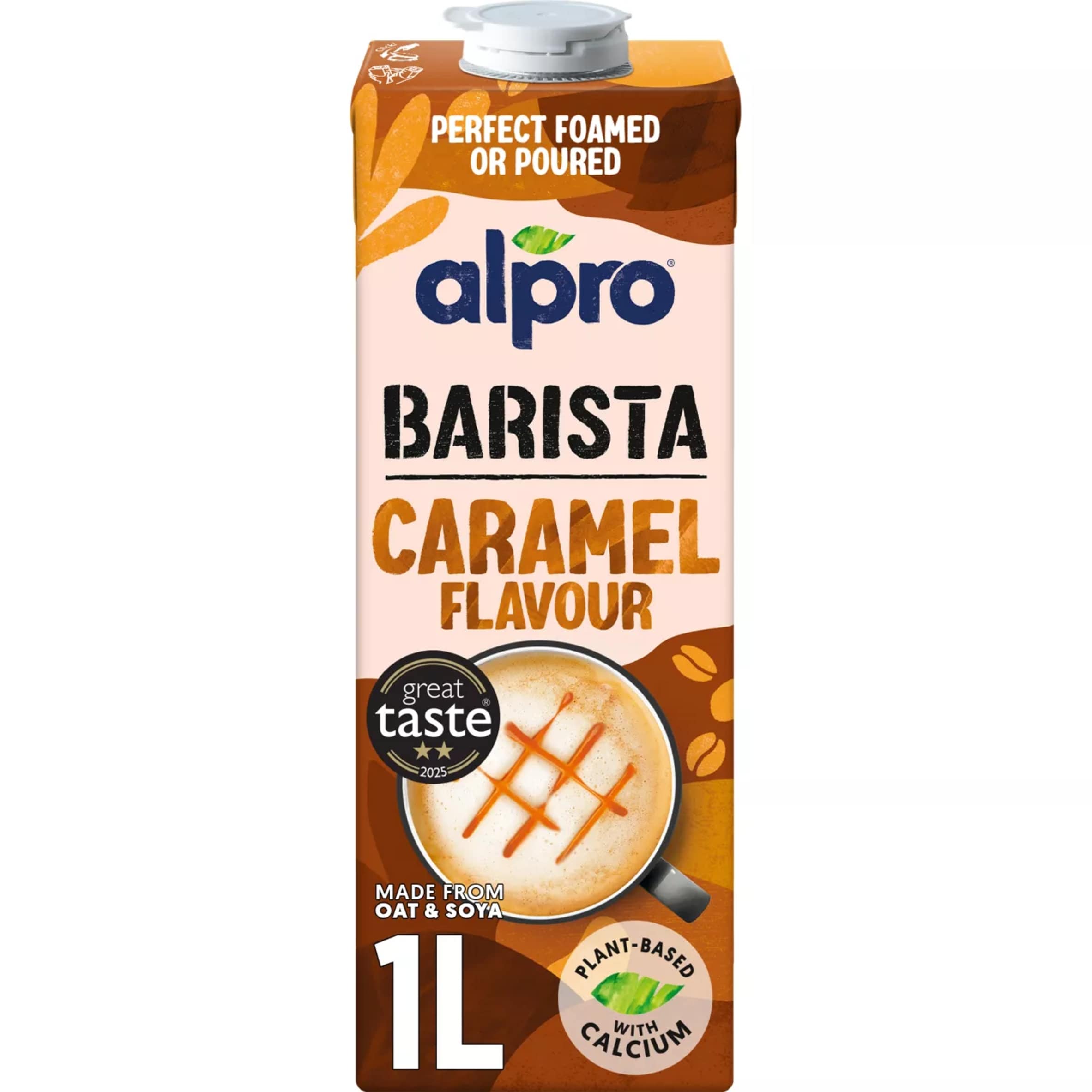 Alpro Barista Caramel Flavour Oat Soya Drink 1L