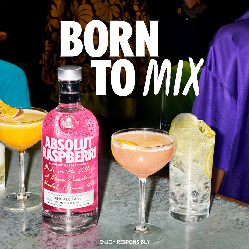 image 1 of Absolut Raspberri Flavoured Vodka 1L