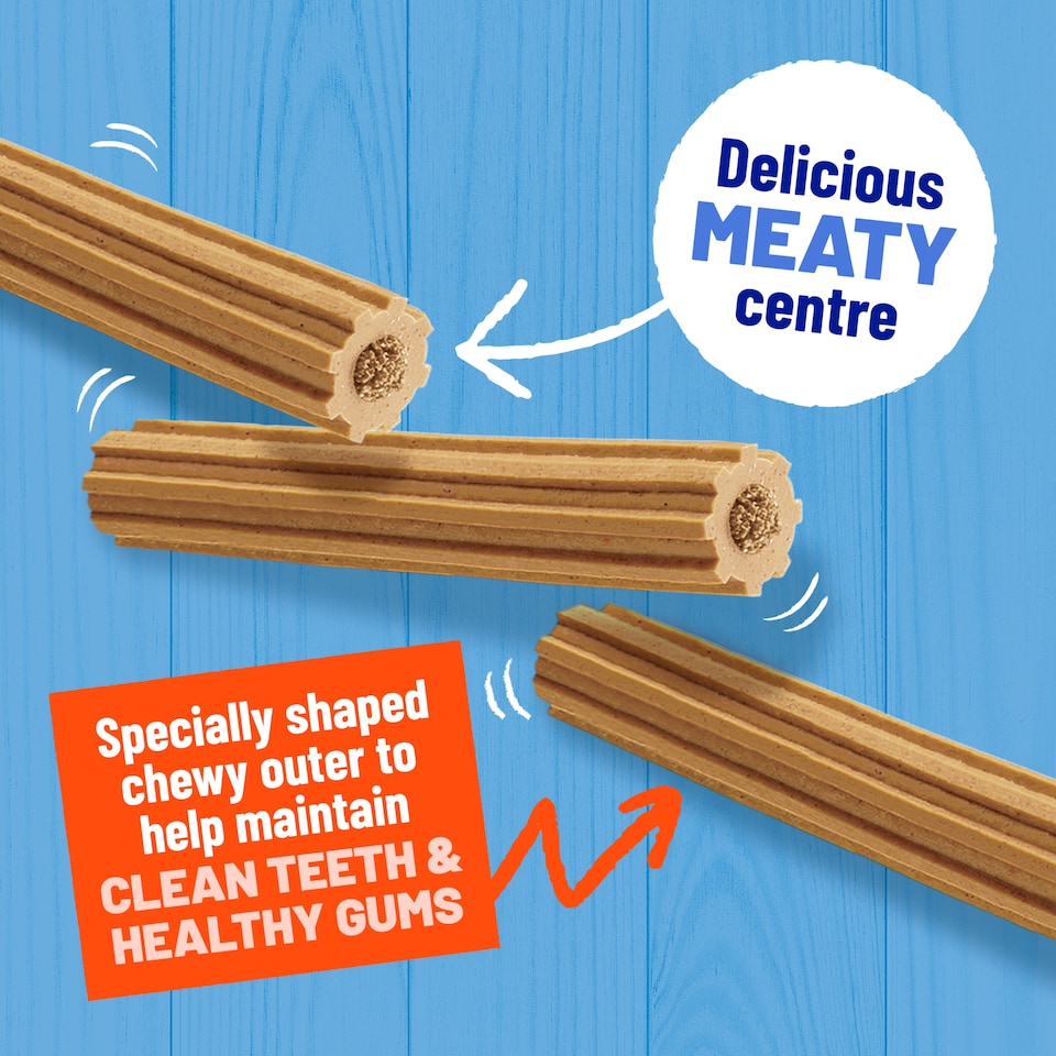 image 1 of BAKERS Dental Delicious Medium Chicken Dog Chews 200g