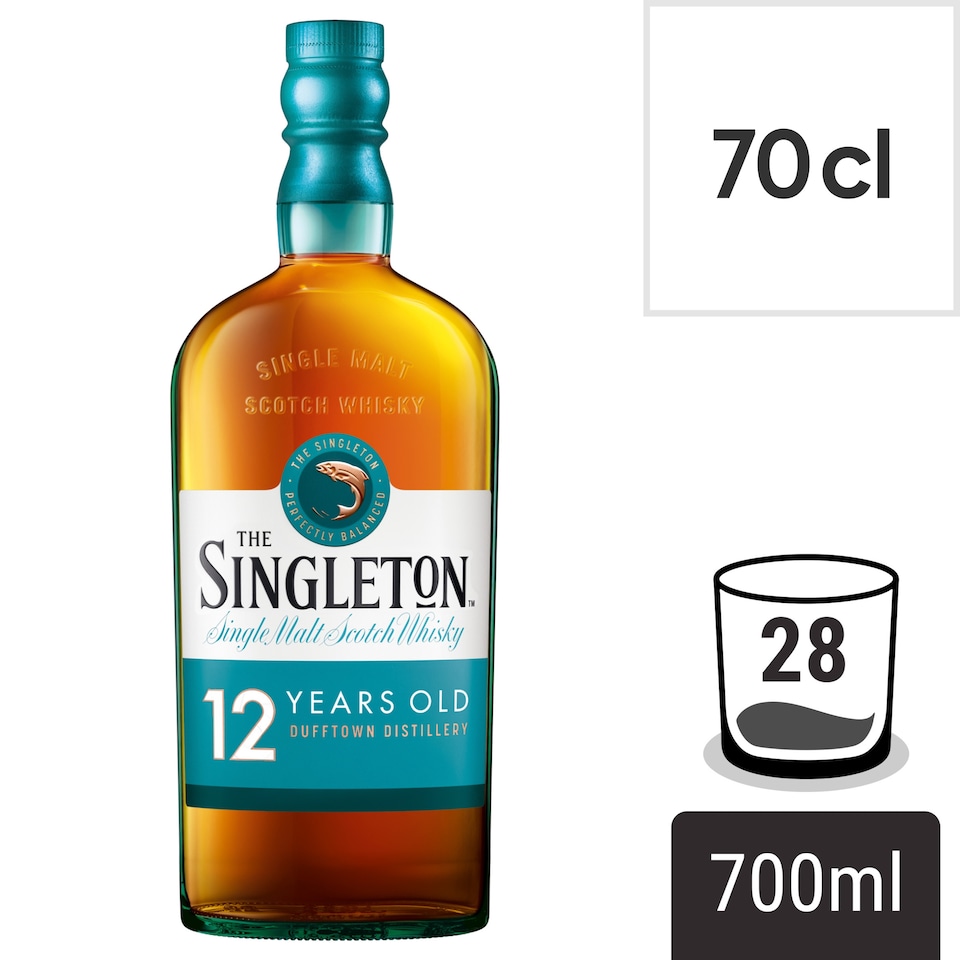 Singleton of Dufftown 12 Year Whisky Bottle 40% Vol 70cl