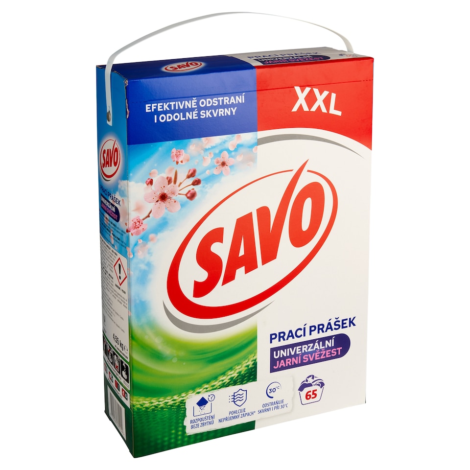 Obrázek 1 pro produkt Savo prací prášek Univerzál Jarní svěžest 65W