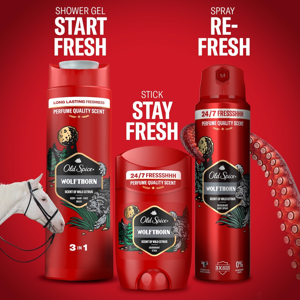 image 1 of Old Spice Wolfthorn Men’s Deodorant Body Spray 150ml