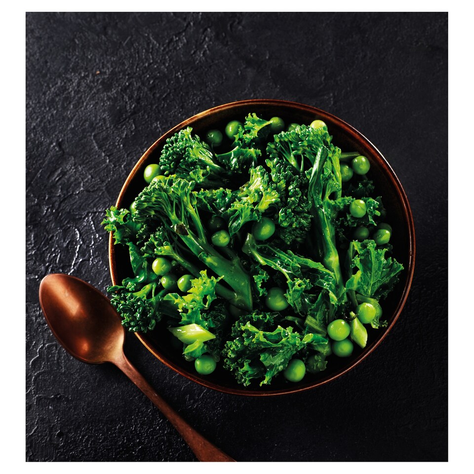 image 1 of Tesco Finest Dine In Green Veg Medley with Wild Garlic Butter 175g
