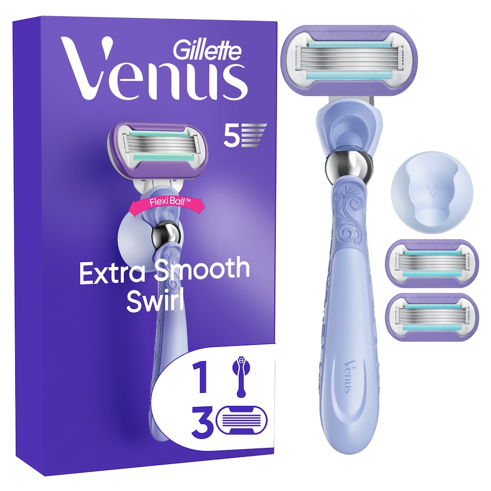 image 1 of Gillette Venus Swirl Handle Plus 3 Blades