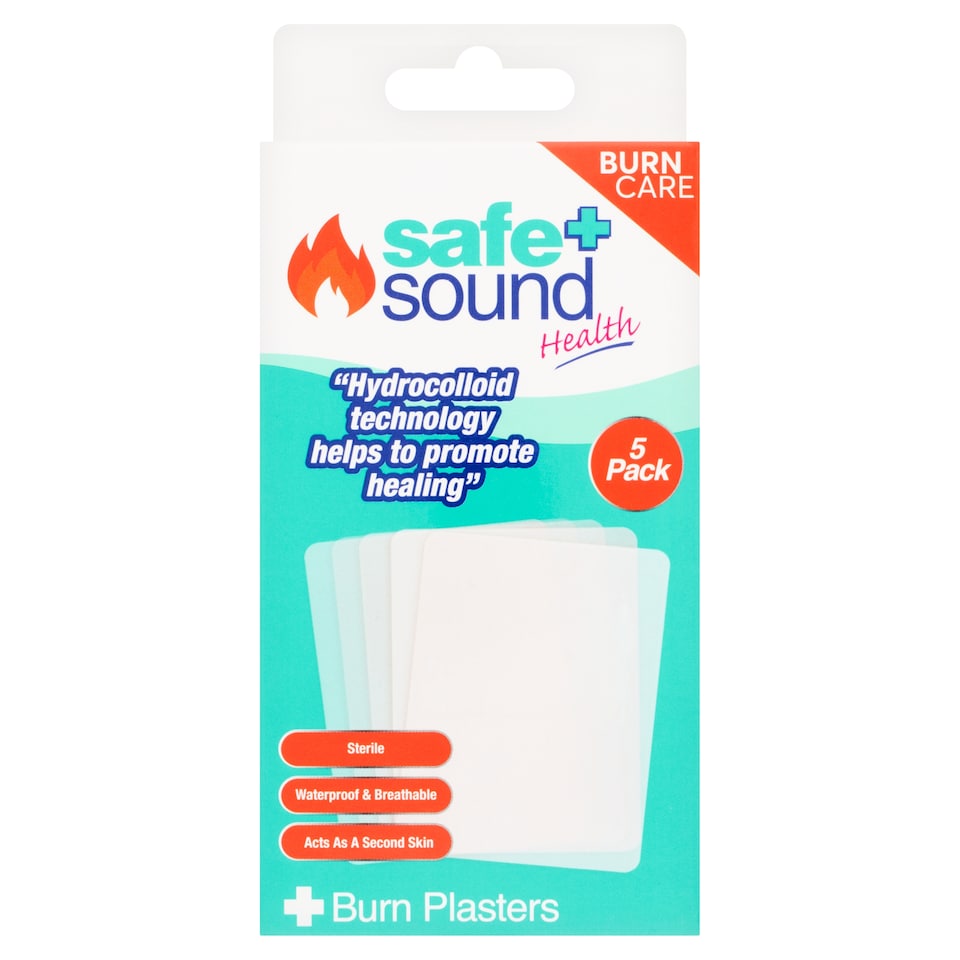 Safe & Sound Burns Plasters 7.5cm X 5cm X5