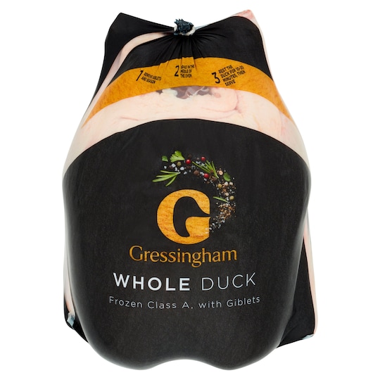 Gressingham Frozen Whole Duck 1.7Kg 1.9Kg Tesco Groceries