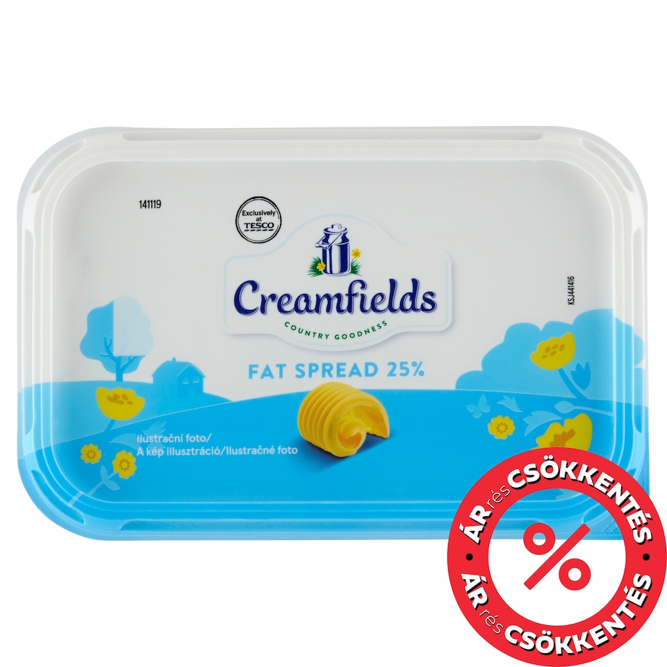 Creamfields 25% zsírtartalmú margarin 500 g