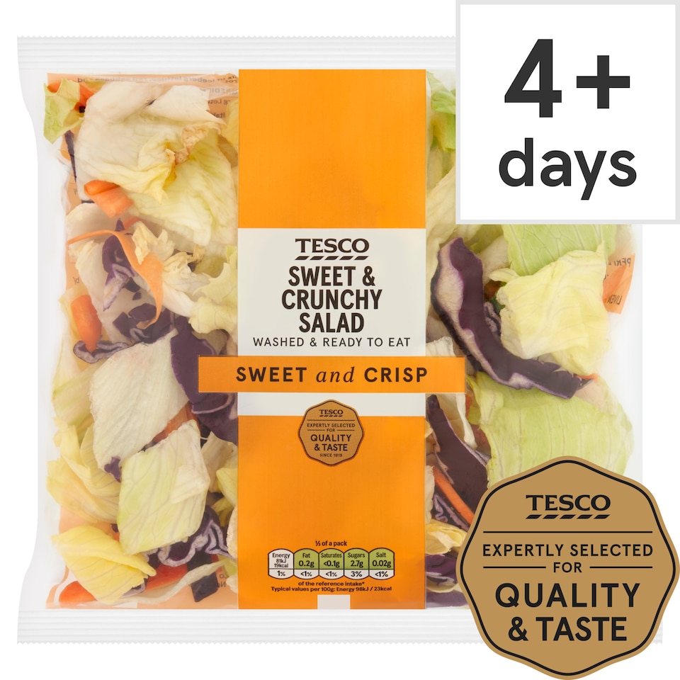 image 1 of Tesco Sweet & Crunchy Salad 250G
