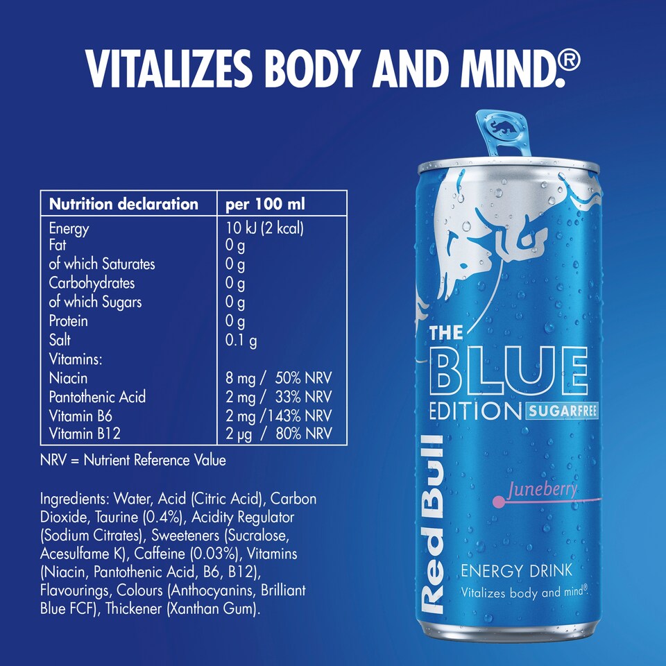 image 1 of Red Bull Sugar Free Juneberry Edition 4x250ml