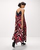 image 5 of F&F Hanky Hem Maxi Dress in Navy