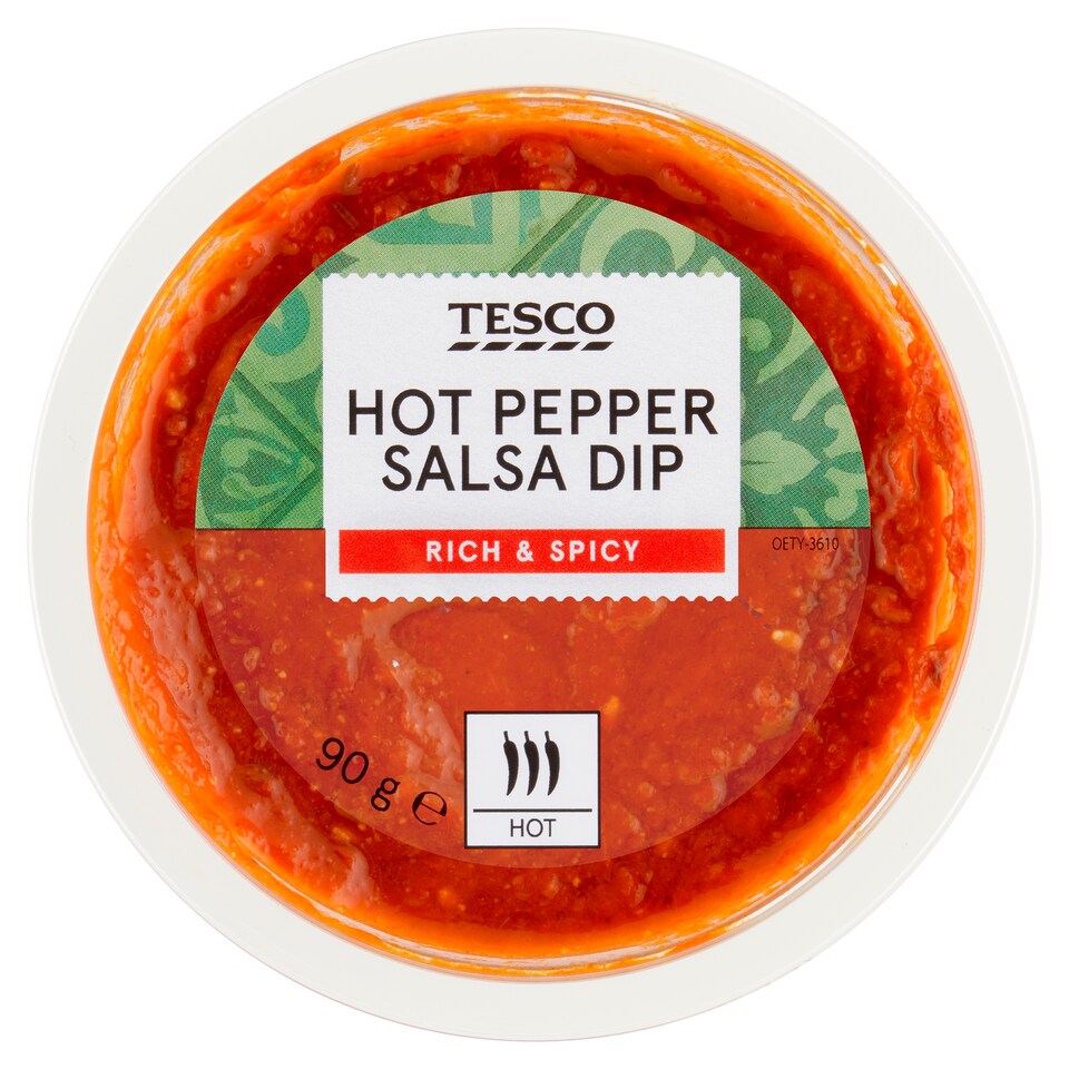 Tesco Hot Pepper Salsa Dip 90 g